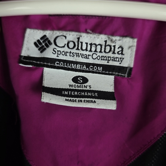Columbia Womens Hot Pink Lightweight Thin Puffer Jacket Size Small Zip UpPockets - Picture 13 of 15